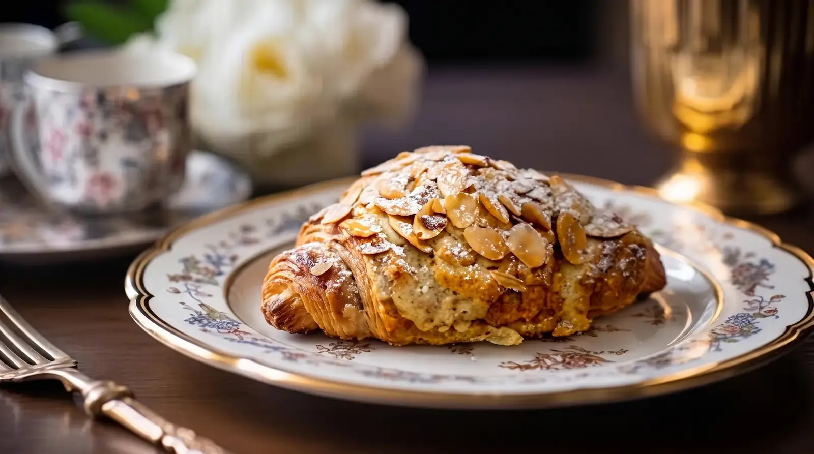 Croissant con Crema de Almendra horneado